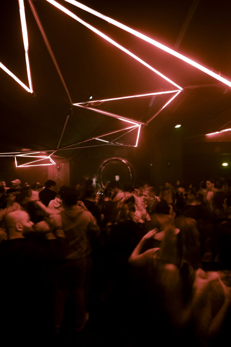 photo dans un club, des gens dansent